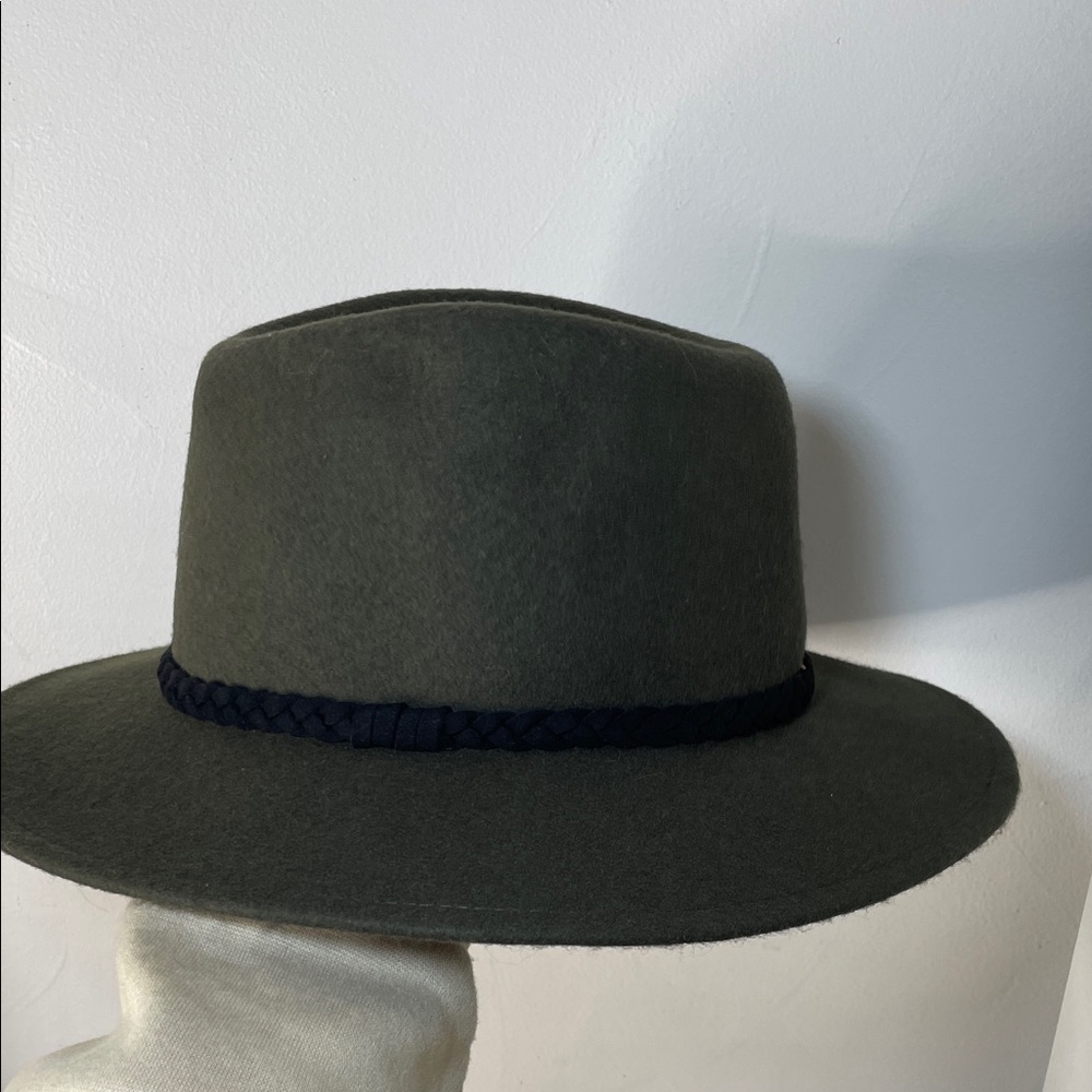 Olive Green Fedora Hat